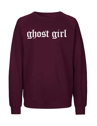 Ghost Girl 🖤 - Ghost Girl, Dark, Aesthetic - Fairtrade Sweatshirt