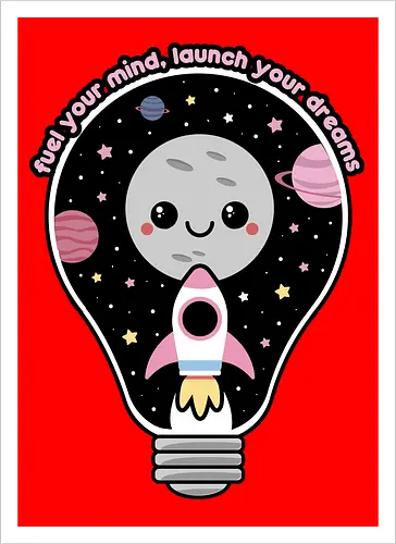 Kawaii Space Lightbulb