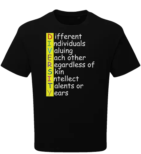 Diversity weiße Schrift