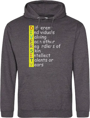 Diversity weiße Schrift