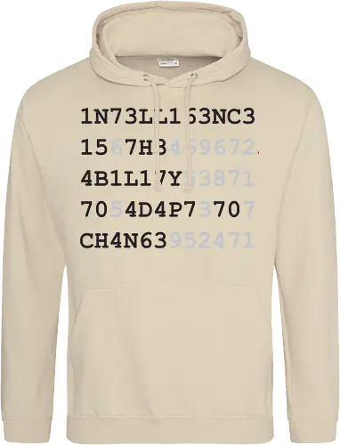 intelligence schwarze Schrift