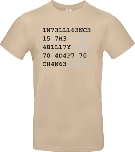 intelligence schwarze Schrift