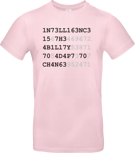 intelligence schwarze Schrift