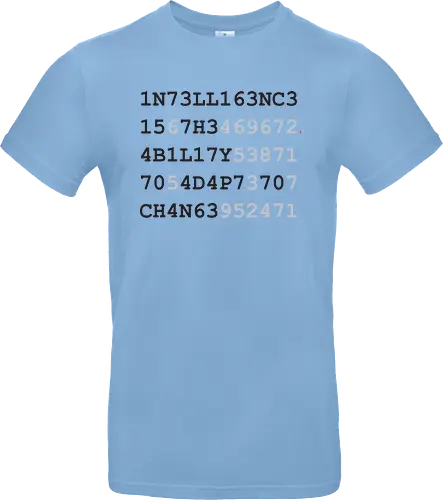 intelligence schwarze Schrift