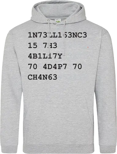 intelligence schwarze Schrift