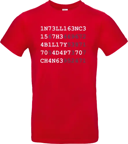 Intelligence weiße Schrift