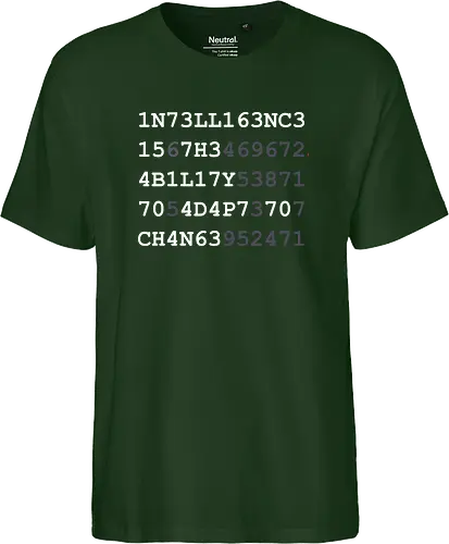 Intelligence weiße Schrift