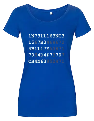 Intelligence weiße Schrift