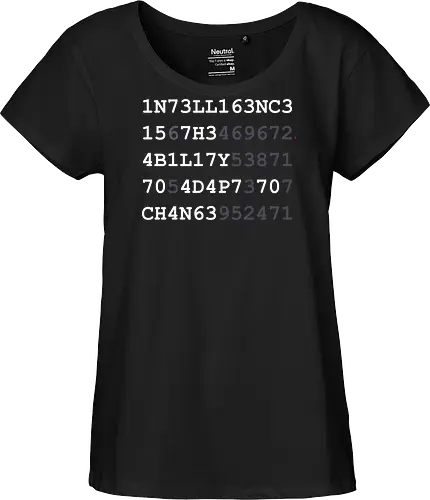Intelligence weiße Schrift