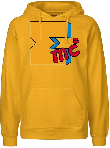 Mass-Energy! - geek, nerd, funny, retro, vintage, mtv, music, science, energy - Fairtrade Hoodie