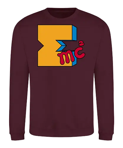 Mass-Energy! - geek, nerd, funny, retro, vintage, mtv, music, science, energy - Sweatshirt