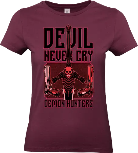 Devil Hunter Weapons - Devil, Cry, Demon, Dante, Video Games, Video Game, Games, Game, Hack And Slash, Rpg, Fantasy, Adventure, Sword, Demons, guns, gun, weapons - Standard T-Shirt (Women)