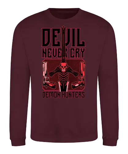 Devil Hunter Weapons - Devil, Cry, Demon, Dante, Video Games, Video Game, Games, Game, Hack And Slash, Rpg, Fantasy, Adventure, Sword, Demons, guns, gun, weapons - Sweatshirt