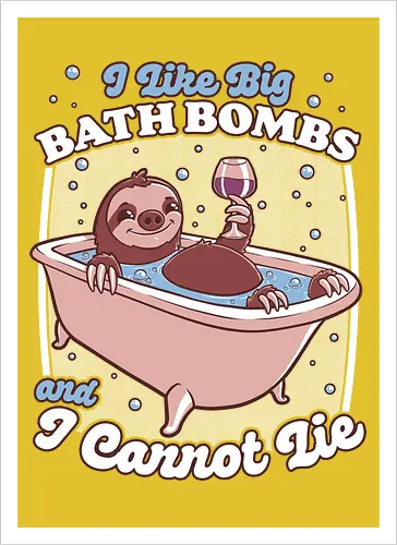Relax Sloth Bubble Bathtub