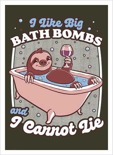 Relax Sloth Bubble Bathtub