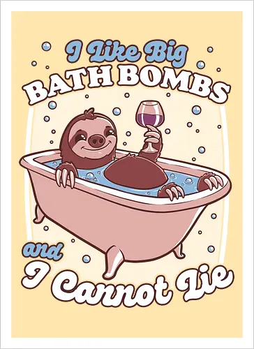 Relax Sloth Bubble Bathtub