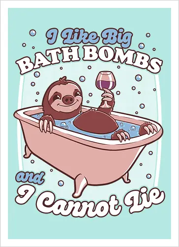 Relax Sloth Bubble Bathtub