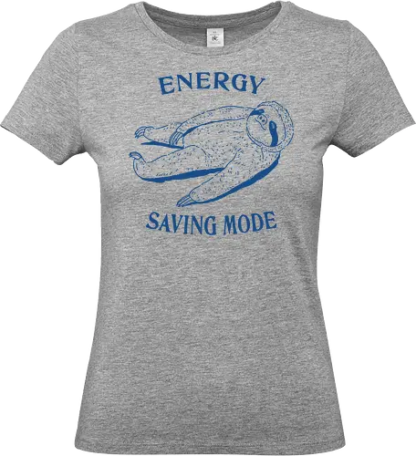 Energy Saving Mode - energy saving mode, energy saving, im not lazy, sloth, fun, funny, meme, sarcastic, sarcasm, minimalist, lazy - Standard T-Shirt (Women)