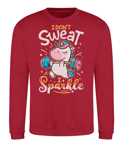 Unicorn Workout Mode - cute unicorn, workout, lifting weights, gym, workout motivation, sweat, funny, magical, strong, sparkle, bodybuilding - Sweatshirt