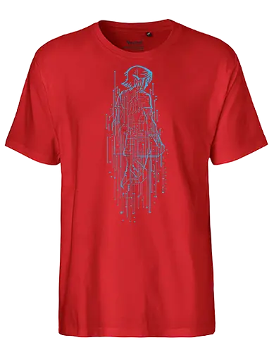 Hero of Time circuitry - LOZ, gaminh, gamer, video game, futuristic, graphic - Fairtrade T-Shirt