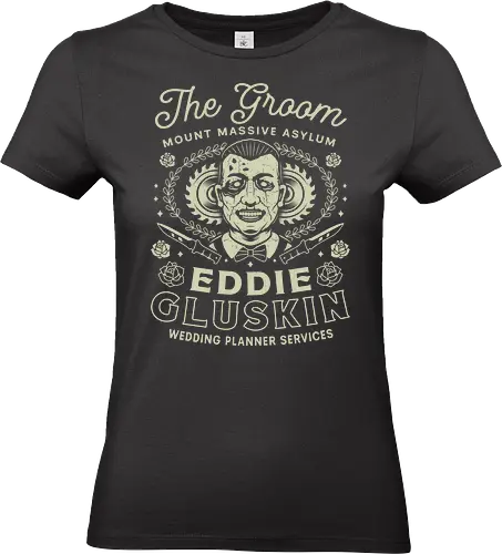 Mount Massive Asylum Groom - outlast, murkoff corporation, mount massive asylum, chris walker, mother gooseberry, horror, eddie gluskin, survival, leland coyle, gamer, gaming, video games, mind control - Standard T-Shirt (Women)