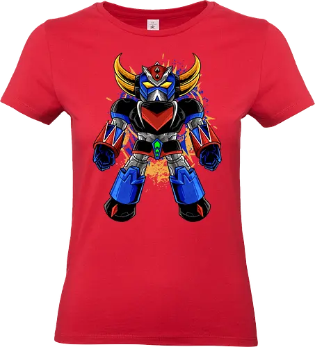 chibi grenzider  - robot, transformation, mechanics, superhero, grenzider, akuma, vintage, classic, kaiju, japanese - Standard T-Shirt (Women)