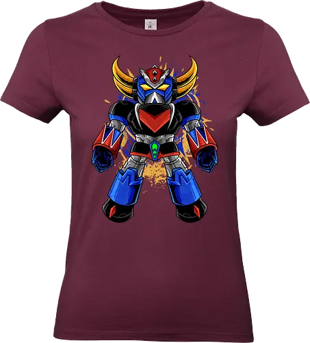 chibi grenzider  - robot, transformation, mechanics, superhero, grenzider, akuma, vintage, classic, kaiju, japanese - Standard T-Shirt (Women)