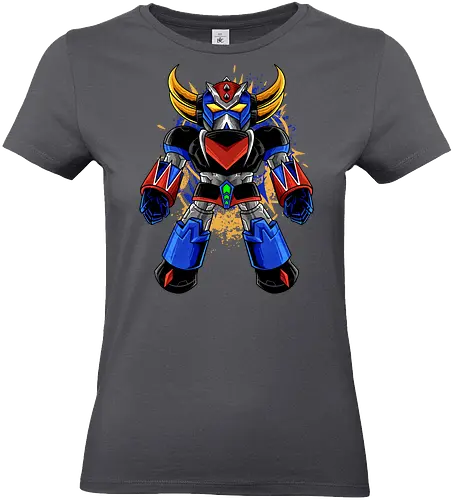 chibi grenzider  - robot, transformation, mechanics, superhero, grenzider, akuma, vintage, classic, kaiju, japanese - Standard T-Shirt (Women)