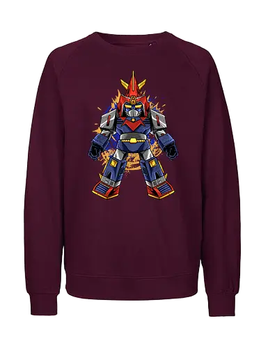 chibi vultus - robot, transformation, mechanics, superhero, vultus v, akuma, vintage, classic, kaiju, japanese - Fairtrade Sweatshirt