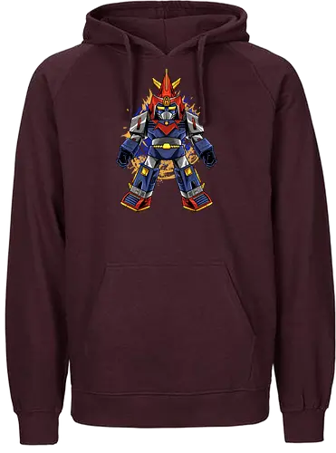 chibi vultus - robot, transformation, mechanics, superhero, vultus v, akuma, vintage, classic, kaiju, japanese - Fairtrade Hoodie