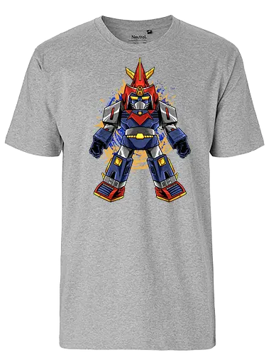 chibi vultus - robot, transformation, mechanics, superhero, vultus v, akuma, vintage, classic, kaiju, japanese - Fairtrade T-Shirt
