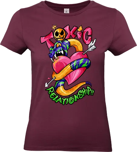 toxic snake  - toxic, snake, poison, love, relationship, care, hate, abuse, snake year, cool, cartoon, mythical, zodiac, pop - Standard T-Shirt (Women)