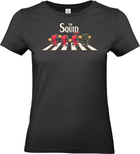 The Squid - kdrama, game, squid, korean, chibi, abbey road, road, mask, tv shows - Standard T-Shirt (Women)