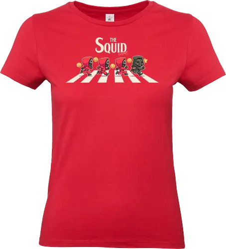 The Squid - kdrama, game, squid, korean, chibi, abbey road, road, mask, tv shows - Standard T-Shirt (Women)
