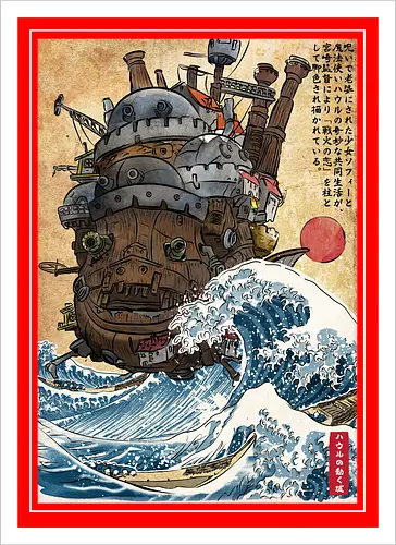 Moving castle in Japan