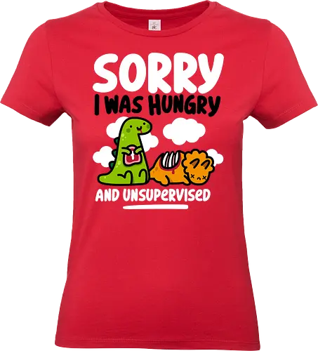 Sorry I was Hungry - dinosaur, jurassic, cute, kawaii, poop - Standard T-Shirt (Women)