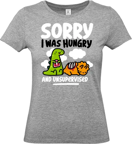 Sorry I was Hungry - dinosaur, jurassic, cute, kawaii, poop - Standard T-Shirt (Women)