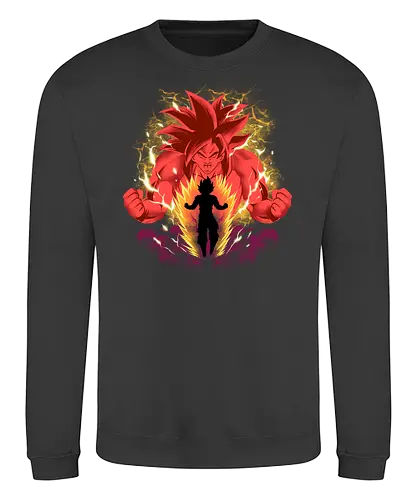 super daima  - anime, manga, songoku, Dragon, supersaiyan, cool, kids, hero, saiyan, supersaiyan - Sweatshirt