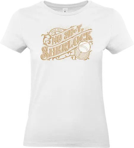 Book Detective Quote - Sherlock, Sherlock Holmes, Detective, Book, Bookworm, Crime, True Crime, Literature, Classic, Vintage, Retro, Old, Books, Investigation, Investigate, Noir, Police, Quote, Movie Quote, Lettering, Victorian - Standard T-Shirt (Women)