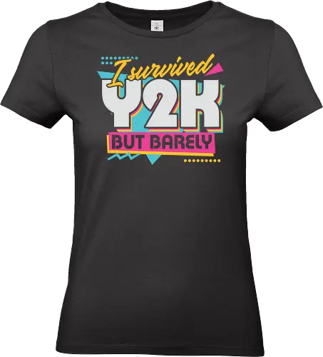 Y2K Vintage Quote - sarcastic, 80s, 90s, lettering, vintage, retro, quote, fun, funny, cool, y2k, joke, colorful, Millennial - Standard T-Shirt (Women)