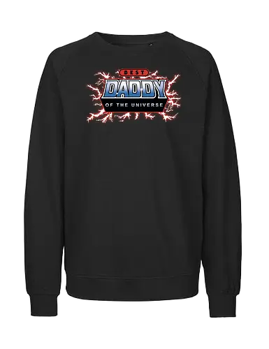 Best Daddy of the Universe - fathers day, 80s, christmas, christmas gifts, dad, daddy, father, gifts for dad, he man, heman, masters of the universe, nostalgia - Fairtrade Sweatshirt