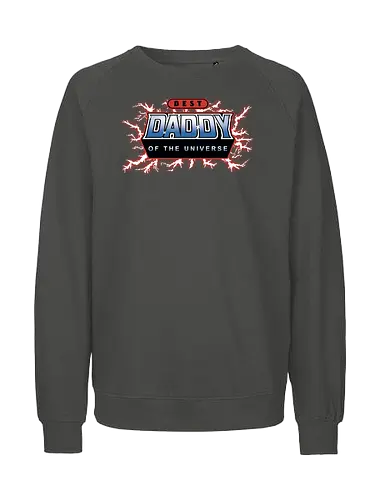 Best Daddy of the Universe - fathers day, 80s, christmas, christmas gifts, dad, daddy, father, gifts for dad, he man, heman, masters of the universe, nostalgia - Fairtrade Sweatshirt
