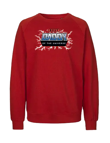 Best Daddy of the Universe - fathers day, 80s, christmas, christmas gifts, dad, daddy, father, gifts for dad, he man, heman, masters of the universe, nostalgia - Fairtrade Sweatshirt