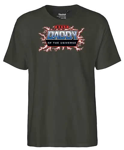 Best Daddy of the Universe - fathers day, 80s, christmas, christmas gifts, dad, daddy, father, gifts for dad, he man, heman, masters of the universe, nostalgia - Fairtrade T-Shirt