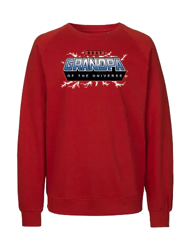 Best Grandpa of the Universe - fathers day, dad, daddy, father, gifts for grandfather, 80s, christmas, christmas gifts, he man, heman, masters of the universe, nostalgia - Fairtrade Sweatshirt