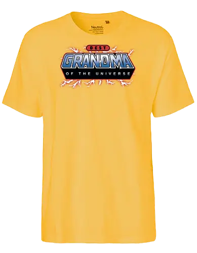 Best Grandma of the Universe - mothers day, mom, mommy, mother, gifts for grandmother, 80s, christmas, christmas gifts, he man, heman, masters of the universe, nostalgia - Fairtrade T-Shirt