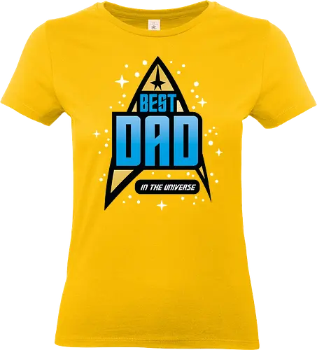 Best Trekkie Dad - fathers day, dad, daddy, father, gifts for dad, 60s, 70s, 80s, christmas, christmas gifts, universe, galaxy, Space, trekkie, nostalgia - Standard T-Shirt (Women)