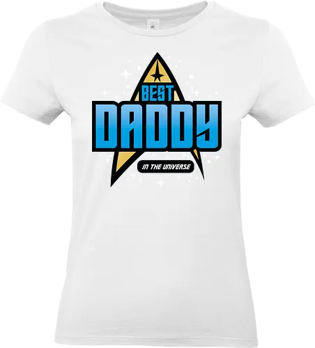 Best Trekkie Daddy - fathers day, dad, daddy, father, gifts for dad, 60s, 70s, 80s, christmas, christmas gifts, universe, galaxy, Space, trekkie, nostalgia - Standard T-Shirt (Women)