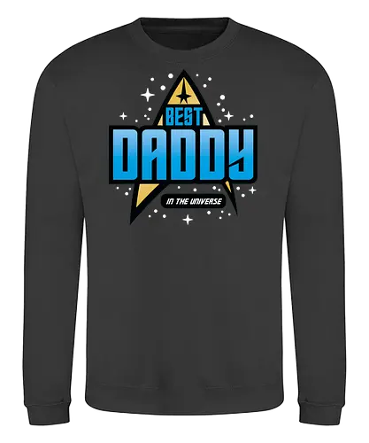 Best Trekkie Daddy - fathers day, dad, daddy, father, gifts for dad, 60s, 70s, 80s, christmas, christmas gifts, universe, galaxy, Space, trekkie, nostalgia - Sweatshirt