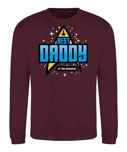 Best Trekkie Daddy - fathers day, dad, daddy, father, gifts for dad, 60s, 70s, 80s, christmas, christmas gifts, universe, galaxy, Space, trekkie, nostalgia - Sweatshirt